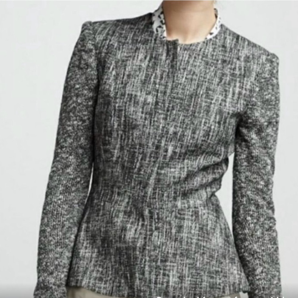 Theory Alimo Women's Gray Tweed Jacket / Blazer